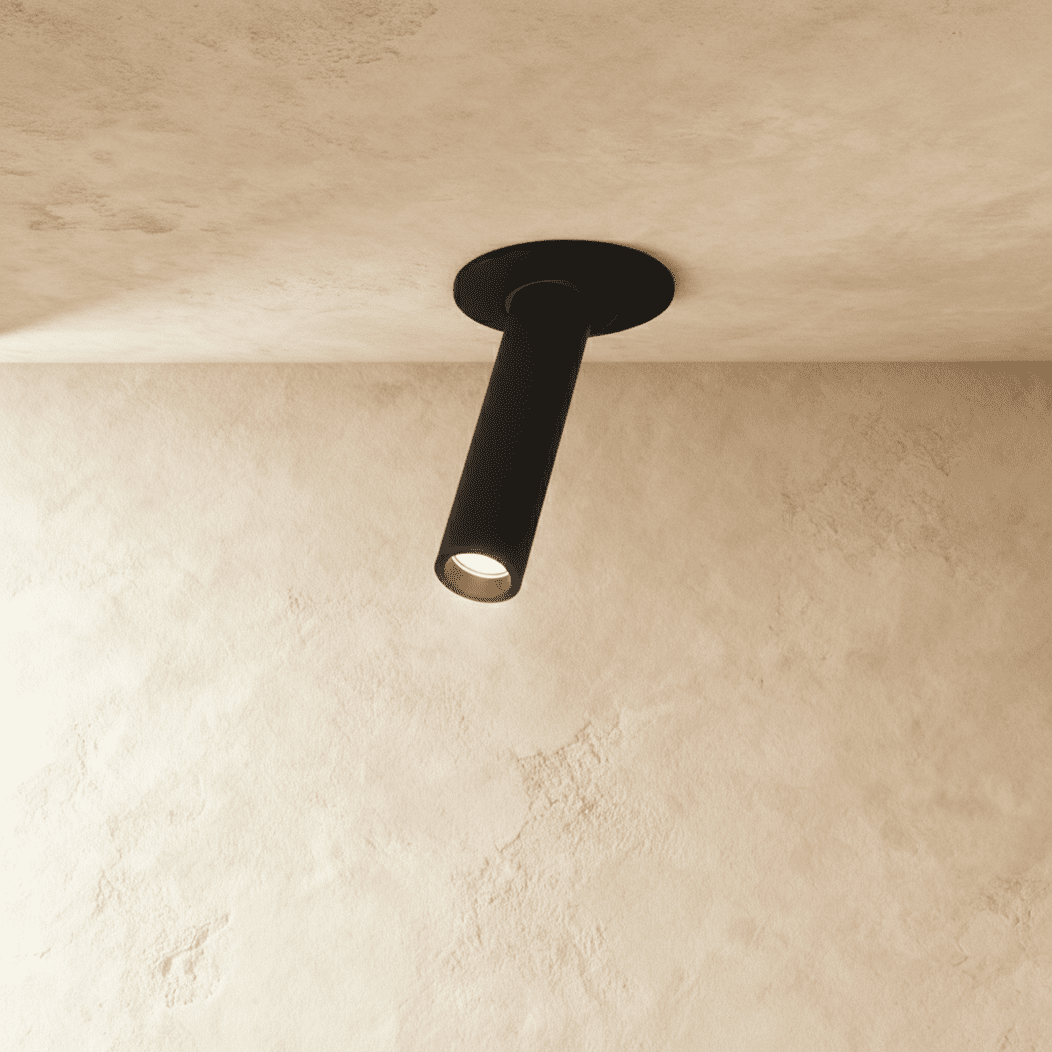 Minimalist Aluminium Cylindrical Shade Ceiling Light 1-Light
