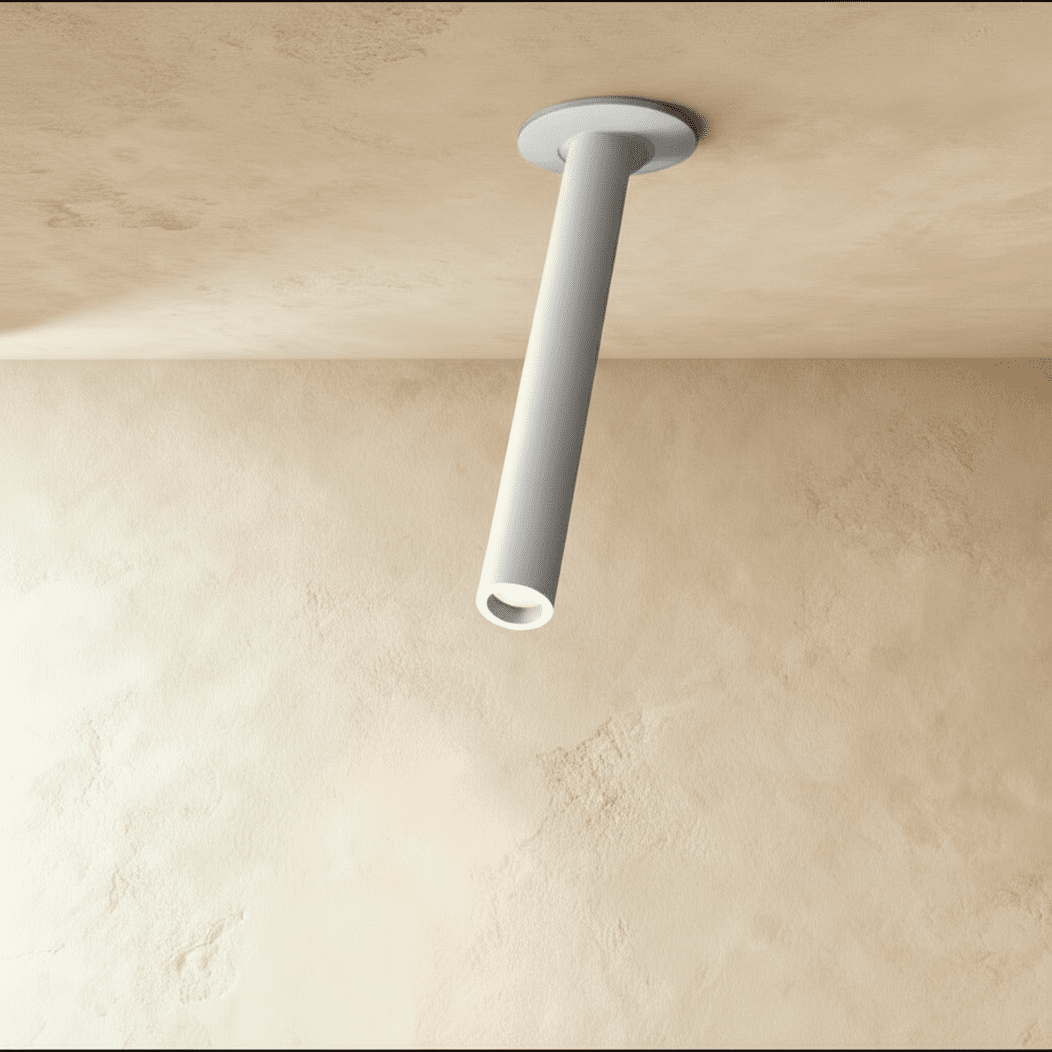 Minimalist Aluminium Cylindrical Shade Ceiling Light 1-Light