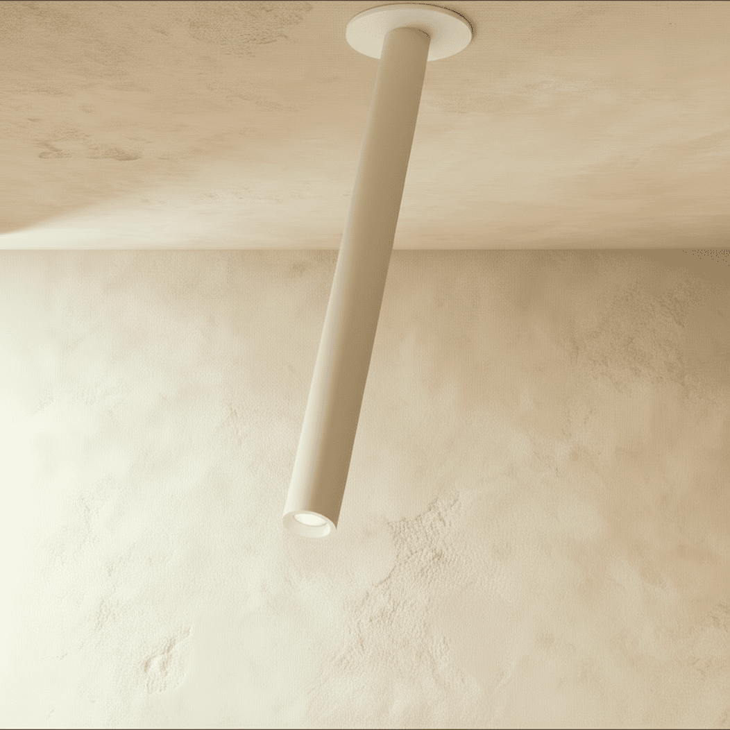 Minimalist Aluminium Cylindrical Shade Ceiling Light 1-Light