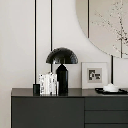 Scandinavian Brass Dome LED Table Lamp 3-Light