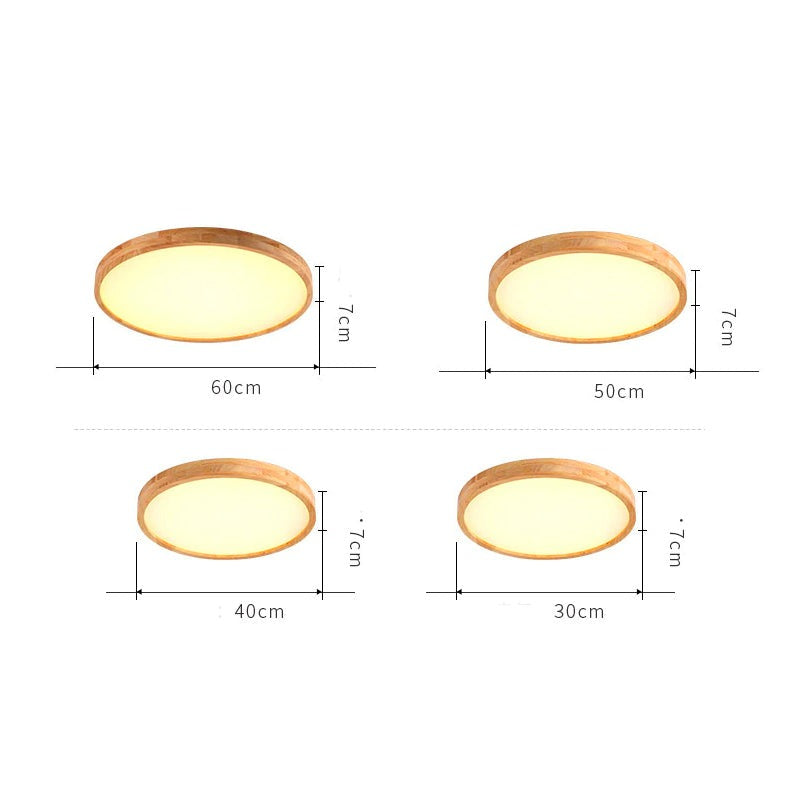 Contemporary Wood Ceiling Light 1-Light