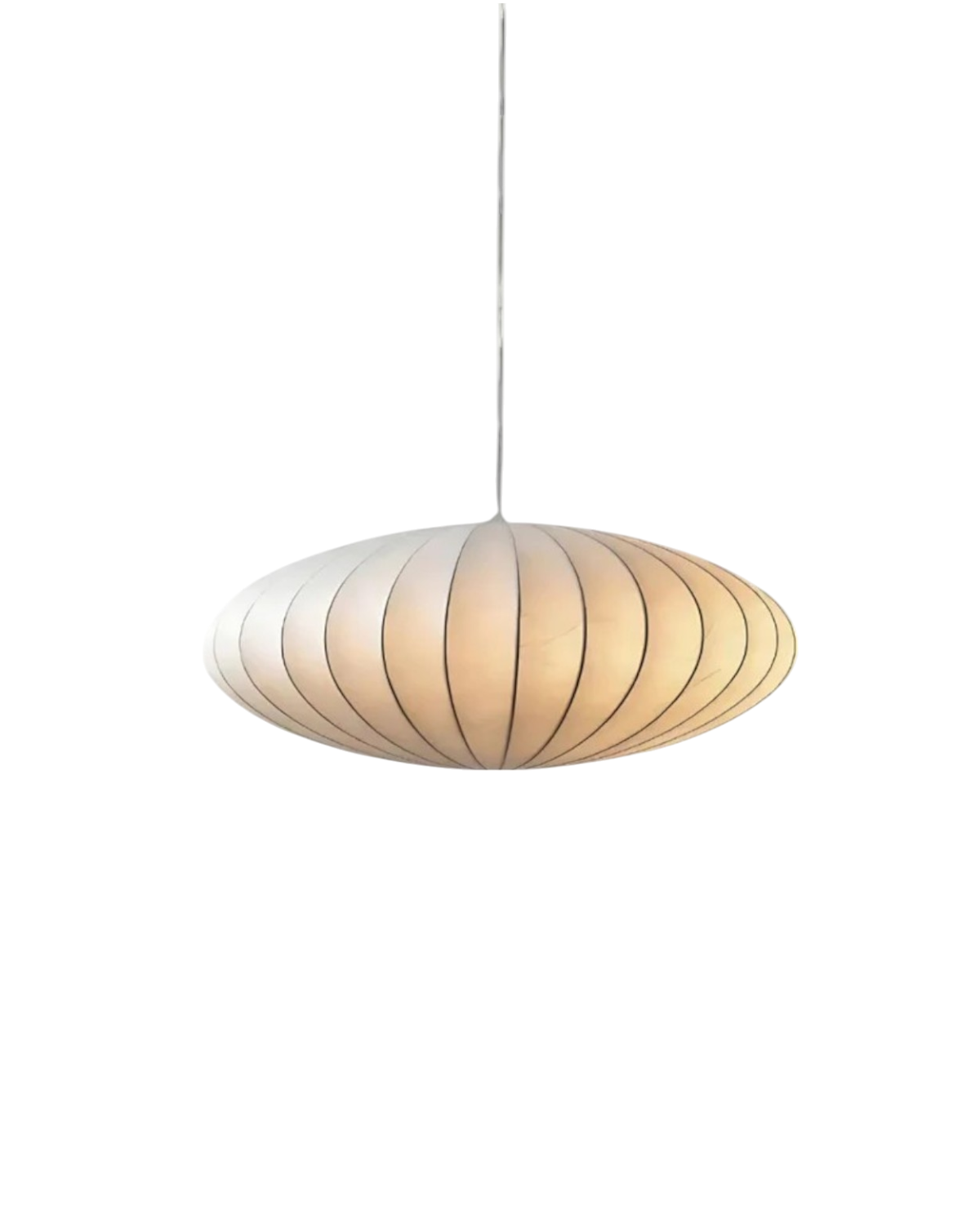 Japandi-Style Fabric Round Pendant 1-Light