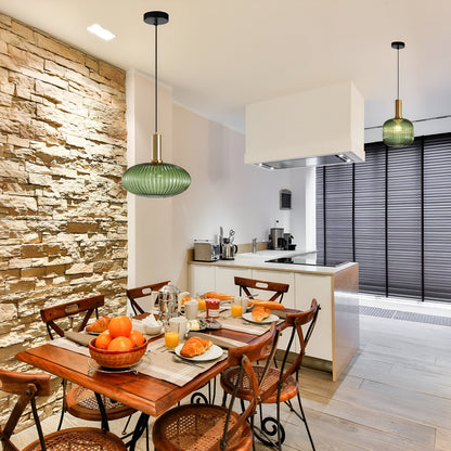Contemporary Glass Tube Fitting Pendant Light 1-Light