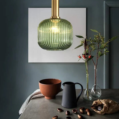 Contemporary Glass Tube Fitting Pendant Light 1-Light
