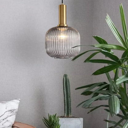 Contemporary Glass Tube Fitting Pendant Light 1-Light