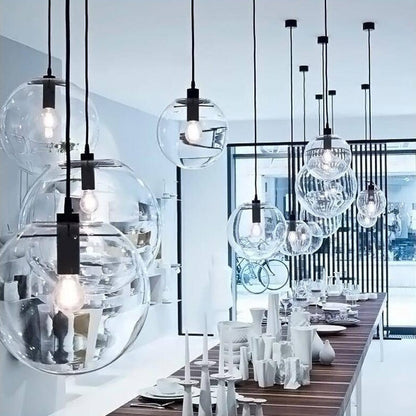 Contemporary Glass Pendant Light 1-Light