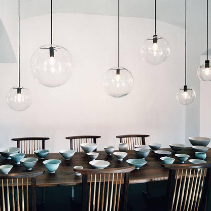 Contemporary Glass Pendant Light 1-Light
