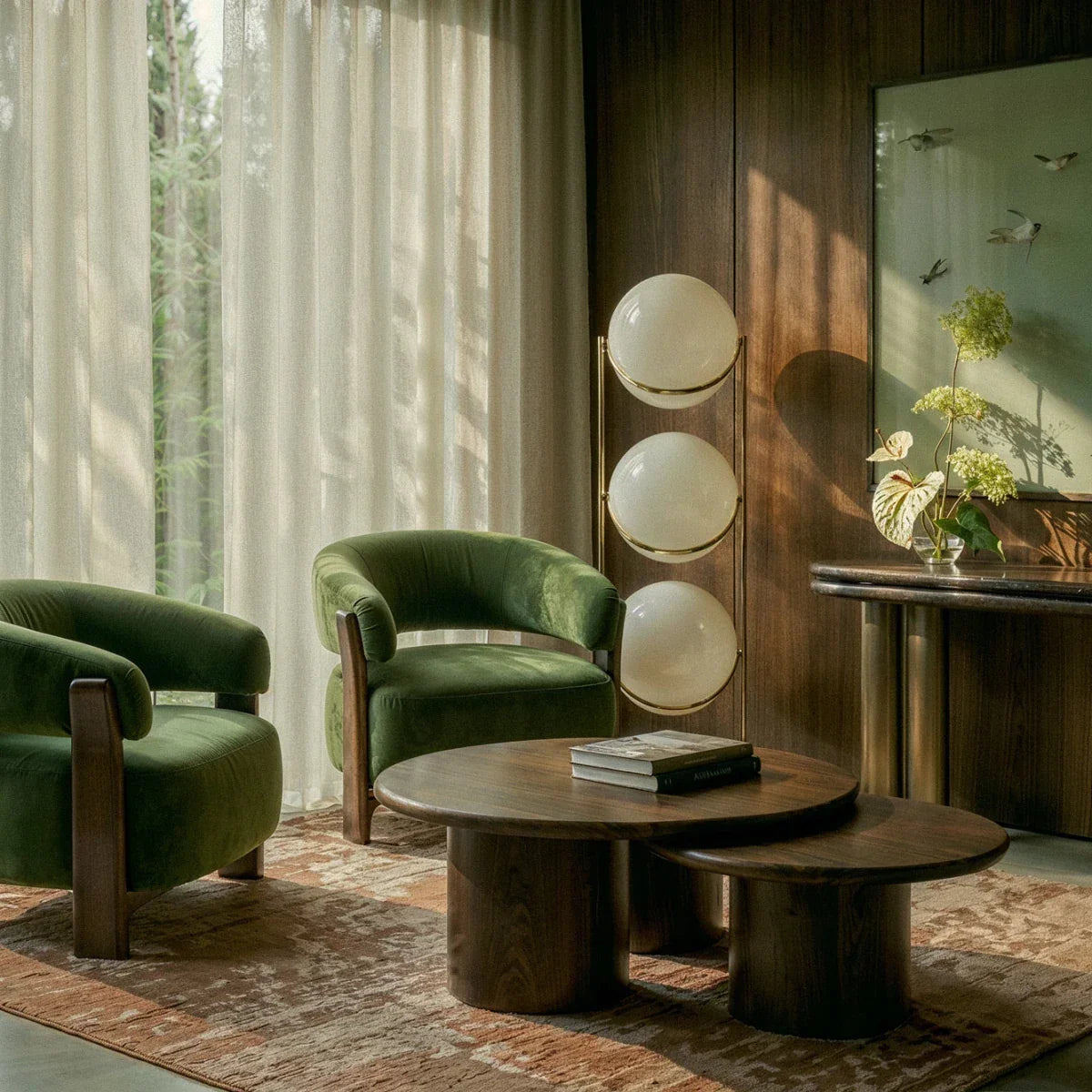 Modern Iron Layered Circular Floor Lamp 1-Light