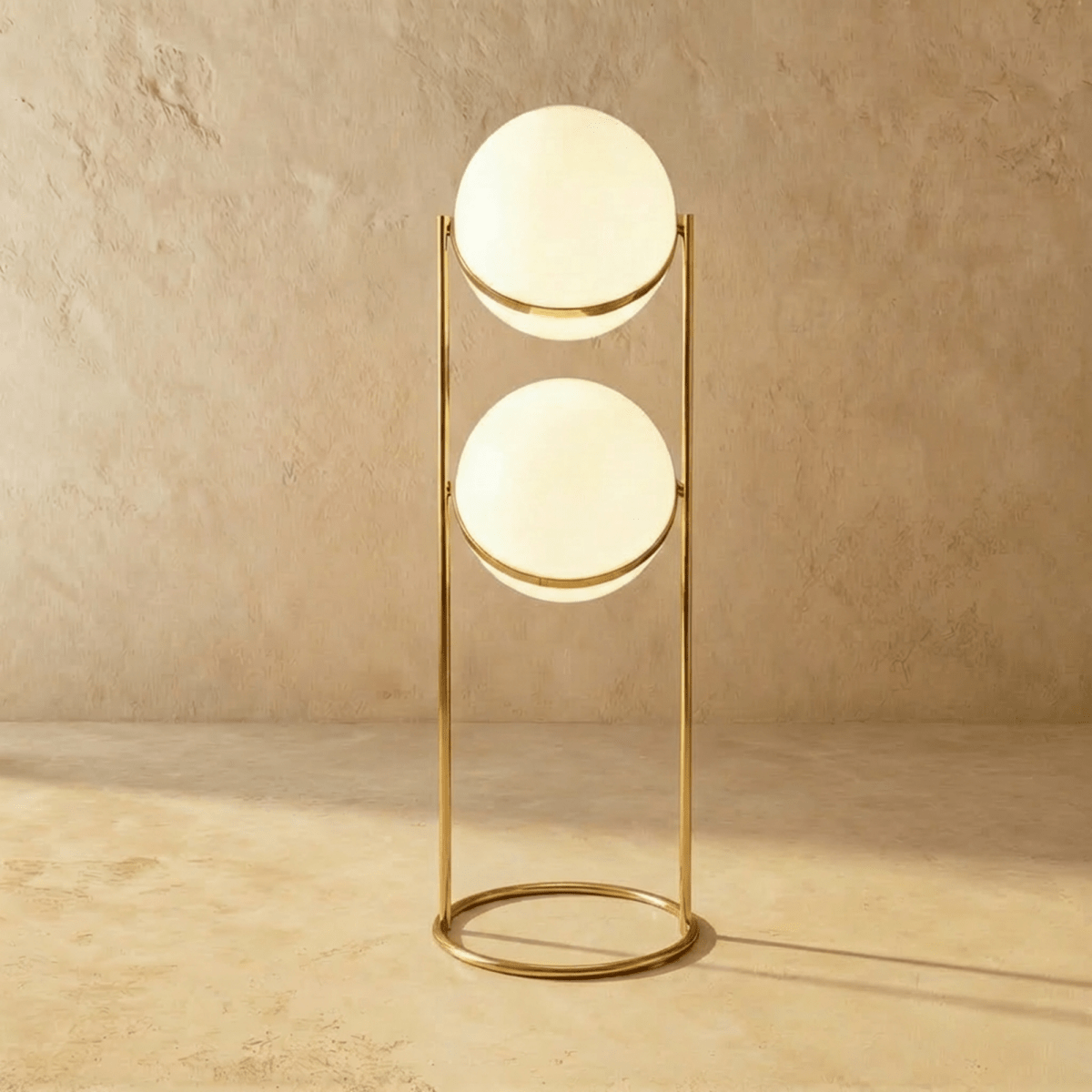 Modern Iron Layered Circular Floor Lamp 1-Light