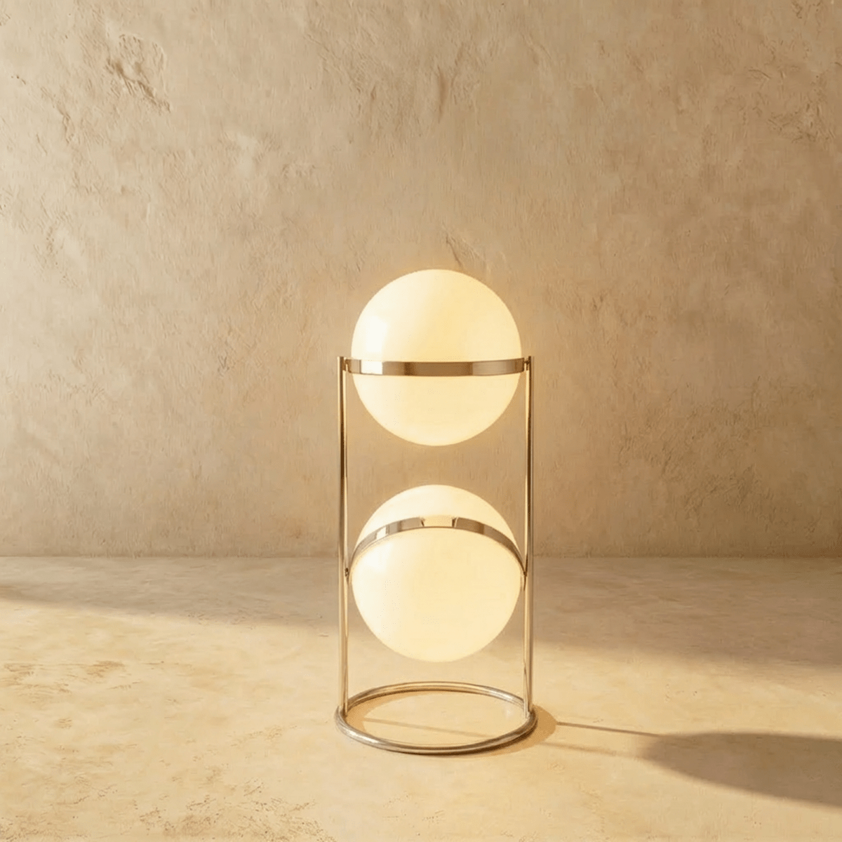 Modern Iron Layered Circular Floor Lamp 1-Light