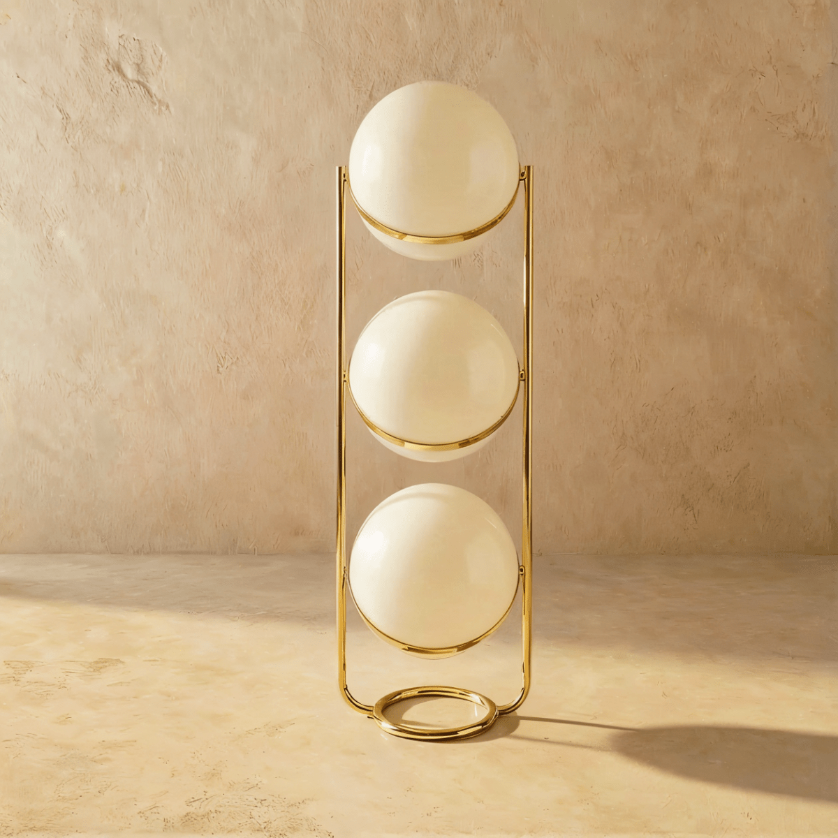 Modern Iron Layered Circular Floor Lamp 1-Light