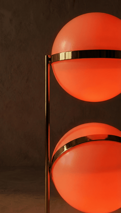 Modern Iron Layered Circular Floor Lamp 1-Light