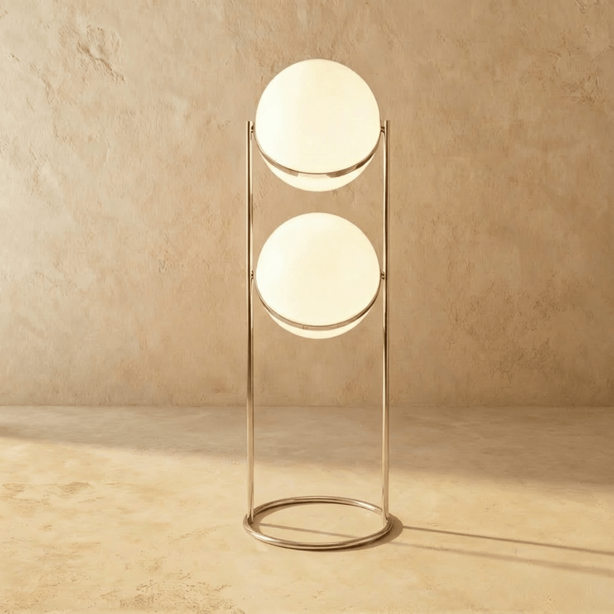 Modern Iron Layered Circular Floor Lamp 1-Light