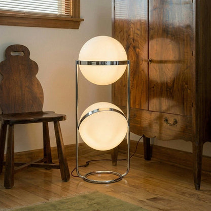 Modern Iron Layered Circular Floor Lamp 1-Light
