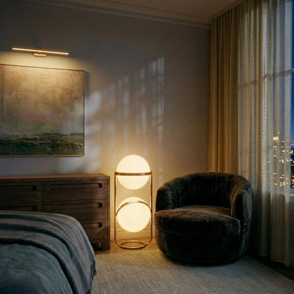 Modern Iron Layered Circular Floor Lamp 1-Light