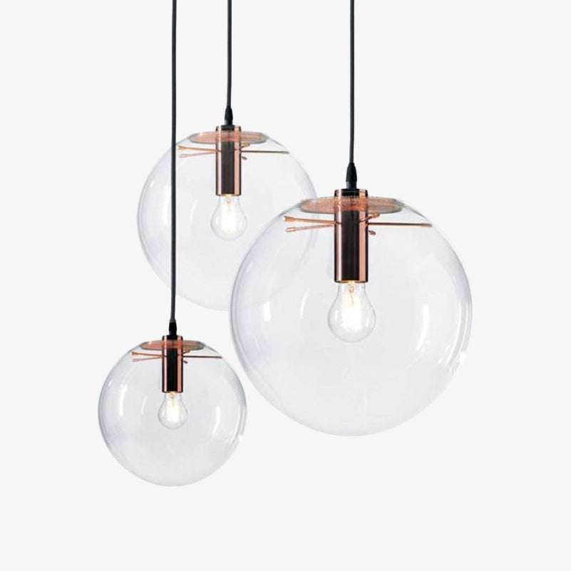 Contemporary Glass Pendant Light 1-Light