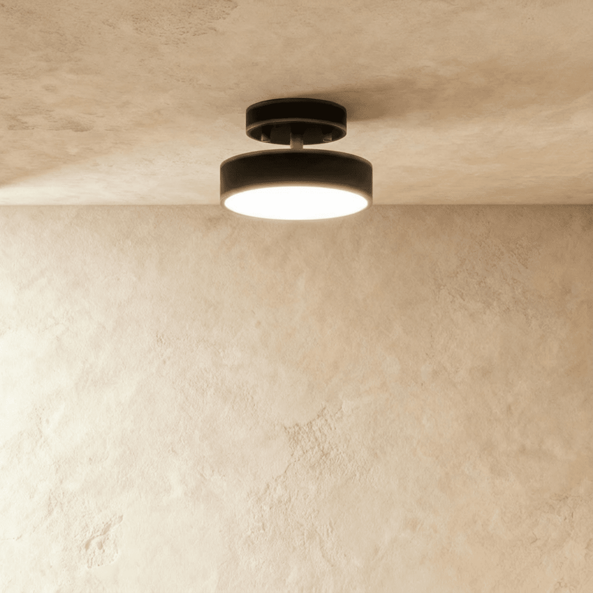 Modern Iron Wide Voltage Ceiling Light 1-Light