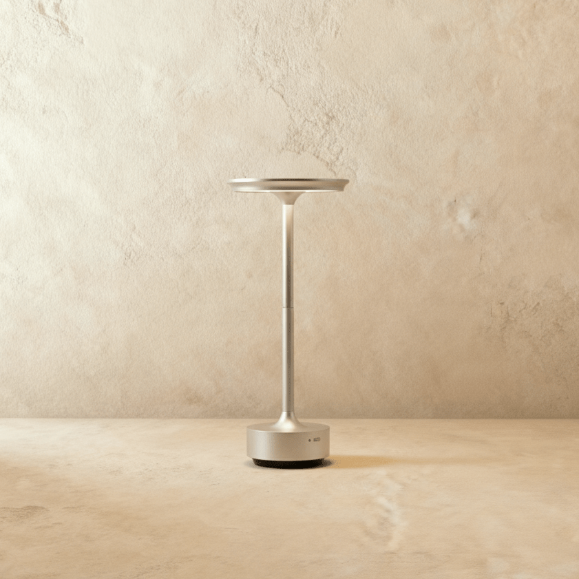 Modern Iron Acrylic Shade Table Lamp 1-Light