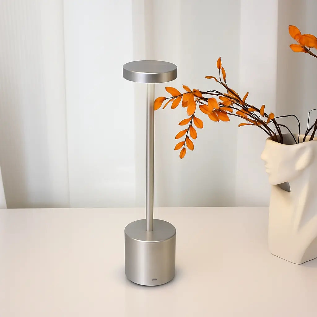 Wireless Vintage Table Lamp – Rechargeable Cordless Design with Dimmable...