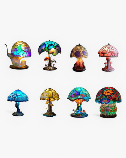 Vintage Mushroom Table Lamp LED 1-Light