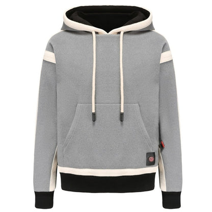 Women's Heated Hoodie USB Portable Fleece Pullover With Chest Back And Sleeve Heat Zones