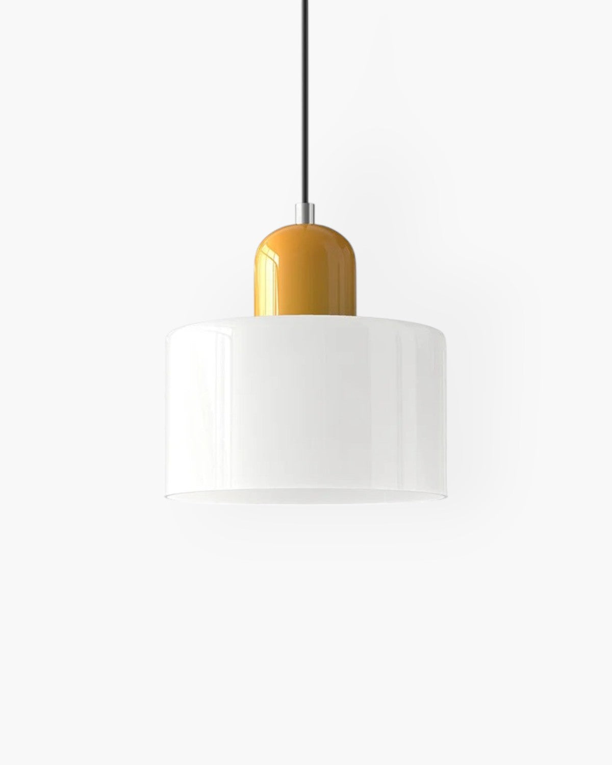 Contemporary Glass Cylinder Pendant 1-Light
